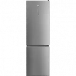 Frigorífico combi - Haier 2D HDW5620CNPK, No Frost, 377 l, 200 cm, Motor Inverter, Botellero, Wi-Fi, Inox