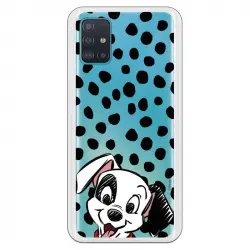 Funda Oficial 101 Dálmatas de Disney Cachorro Manchas para Samsung Galaxy A51