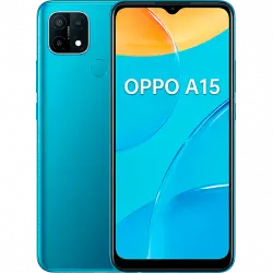 Móvil - OPPO A15, Azul, 32GB, 3GB RAM, 6.5" HD+, MediaTek Helio P35, 4230 mAh, Android