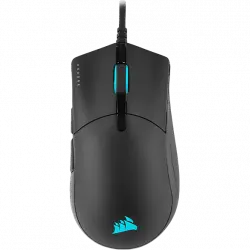 Ratón gaming - Corsair Sabre Pro RGB, 18000 ppp, Por cable, USB, Negro