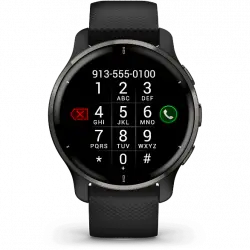 Reloj deportivo - Garmin Venu 2 Plus, Correa 125-190 mm, Pantalla 1.3 ", Bluetooth, Connect ™, Negro