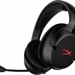 Auriculares gaming - HyperX Cloud Flight, De diadema, Inalámbricos, Para PC/ PS4, Hasta 30 horas, Negro y Rojo