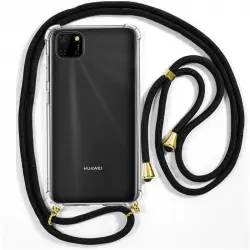 Cool Funda con Cordón Negro para Huawei Y5p