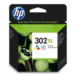 HP - Cartucho De Tinta Original 302 XL Alta Capacidad Tricolor (F6U67AE)