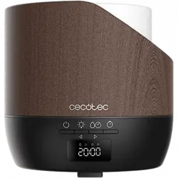 Humidificador - Cecotec PureAroma 500 Smart Black Woody, ml, 25 ml/h, 32 m², Luz LED, Temporizador, Negro