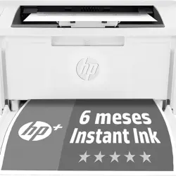 Impresora láser - HP Laserjet M110we, B&N, WiFi, USB, Fax, 6 meses Instant Ink con HP+, hasta 21 ppm, 7MD66E