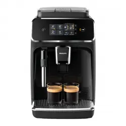 Philips - Cafetera Espresso Superautomática Serie 2200 Con Espumador De Leche, 2 Tipos De Café Negro