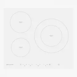 Placa De Inducción 60 Cm 3 Zonas De Cocinado Emih2813fw