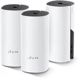 TP-Link Deco E4 Pack de 3 Puntos de Acceso WiFi Mesh Dual Band AC1200/2xPuertos 100/10 Mbps