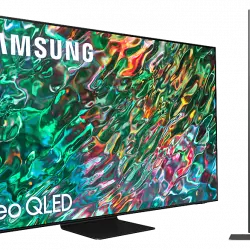 TV QLED 55" - Samsung QE55QN90BATXXC, Neo 4K, Procesador 4K con IA, Smart TV, Negro