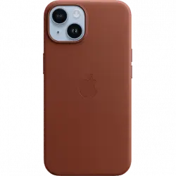 Apple Funda de piel con MagSafe para el iPhone 14, Ocre oscuro