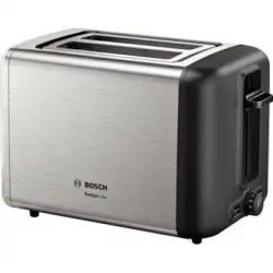 Bosch Tat3p420 Tostadora 2 Rebanada(s) Negro, Acero Inoxidable 970 W