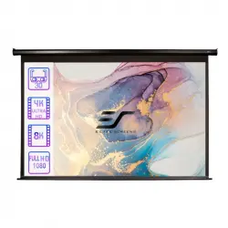 Elite Screens Pantallas De Proyección / Negro / 84" (186x105 / Plomo 20cm) / Maxwhite
