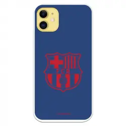 Funda Licencia Oficial del FC Barcelona Escudo Rojo Fondo Azul para iPhone 11