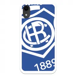 Funda Licencia Oficial Real Club Recreativo de Huelva Escudo Fondo Azul para iPhone XR