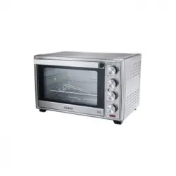 Horno Eléctrico Sobremesa Convención Y Rustidor 45l. 2000w. Temperatura Hasta 230oc, Temporizador Con Apagado 60min. Color Acero