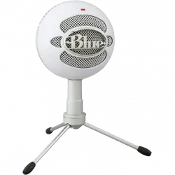 Micrófono - Blue Snowball Ice, USB, Para PC, Mac y PS4, Blanco