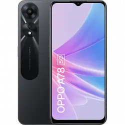 Móvil - OPPO A78 5G, Glowing Black, 128GB, 8GB RAM, 6.56" HD+, MediaTek Dimensity 700, 5000 mAh, Android 13