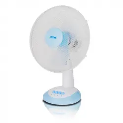 MPM MWP-16 Ventilador Portátil de Sobremesa Oscilante con 3 Velocidades 34cm 40W Blanco