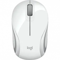 Ratón inalámbrico - Logitech Wireless Mini Mouse M187, 1000 ppp, Blanco