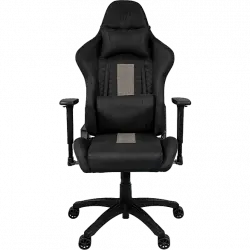 Silla gaming - Corsair TC100 Relaxed, Transpirable, Reposabrazos 2D, Inclinación 160°, Negro y gris