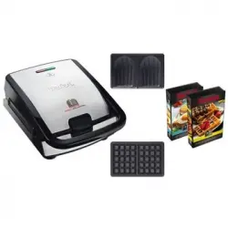 Tefal Sw853d12 Máquina Para Hacer Gofres Multifunción Colección Snack - Inoxidable