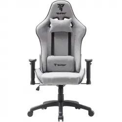 Tempest Vanquish Silla Gaming Gris/Negra Tela Transpirable