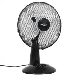 Ventilador De Sobremesa 3 Velocidades Negro 30 Cm 40 W Vidaxl