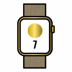Apple Watch Series 7/ Gps/ Cellular/ 45 Mm/ Caja De Acero Oro/ Correa Milanesa En Oro