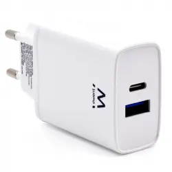 Ewent EW1321 Cargador de Pared USB-C Quick Charge 3.0 20W