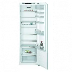 Frigorífico una puerta - Siemens KI81RAFE0, 319 l, No Frost, 177.2 cm, Integrable, Blanco