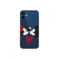 Funda Oficial de Disney Mickey y Minnie Beso para iPhone 12