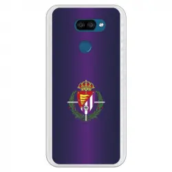 Funda Para Lg K40s Del Valladolid Escudo Fondo Lila - Licencia Oficial Real Valladolid