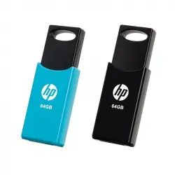 HP v212w 64GB USB 2.0 Pack 2 Unidades Negro/Azul