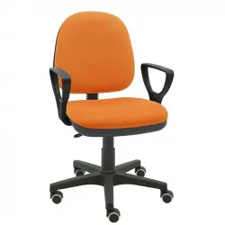 La Silla de Claudia Milano Silla de Oficina Giratoria Naranja