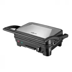 Sandwichera I1800w - Placas Antiadherentes Reversibles Grill, Lisa - Selector De Temperatura - Placa Superior Basculante - Asas Tacto Frio Muvip