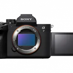 Cámara - Sony Alpha 7 IV Mark IV, BIONZ XR, Eye AF (IA), CMOS Exmor R, 33 MP, 10 bits, 4k 60p, Wi-Fi, Negro