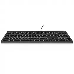 Ewent EW3269 Teclado Compacto Retroiluminado USB Negro