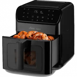 Freidora de aire - Ufesa Talent, 6.5 l, 1500 W, 13 Programas cocinado, Temporizador 60min, Negro