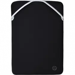 Funda - protectora reversible HP para portátil de 15,6" 2F2K5AA, Neopreno, Reversible, Negro/Plateado