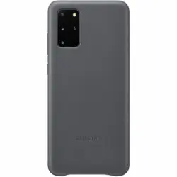 Funda Samsung En Piel Para Galaxy S20 Plus Gris Ef-vg985lj Nueva