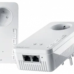 Kit adaptadores PLC - Devolo Magic 2 WiFi, Doble banda, 2400 Mbps, unidades, Blanco