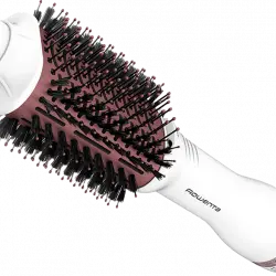 Moldeador - Rowenta Volumizer CF6135F0, 3D Volume Booster, Recubrimiento cerámico, Cabezal Ovalado XL, 4 salidas iónicas, Blanco y rosa