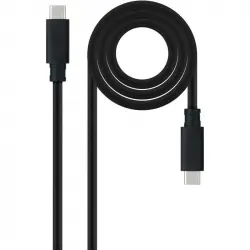 Nanocable Cable USB-C 3.1 Macho/Macho 2m Negro