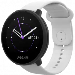 Reloj deportivo - Polar Unite, Frecuencia cardiaca, Resistente al agua, Táctil, 15.5-21 cm, 1.2", Blanco