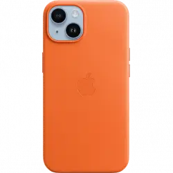 Apple Funda de piel con MagSafe para el iPhone 14, Naranja