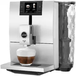 Cafetera superautomática - Jura ENA 8 Nordic White, 15 bar, 1.1L, 1450W, Blanco e inox