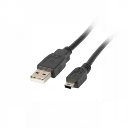 Lanberg Cable Mini USB a USB 2.0 Macho/Macho con Ferrita 1.8m Negro