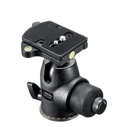 Manfrotto - Rótula de bola hidrostática 468MGRC4 con zapata rápida 410PL tipo RC4