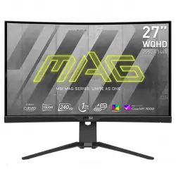 MSI - Monitor PC curvo Gaming 69 cm (27') MSI Mag 275CQRXF, 240 Hz WQHD.